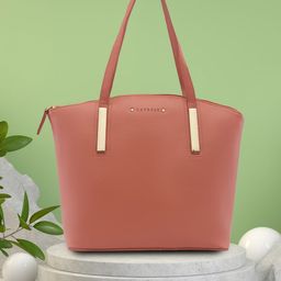 Caprese PU Oversized Structured Shoulder Bag with Tasselled-image-3