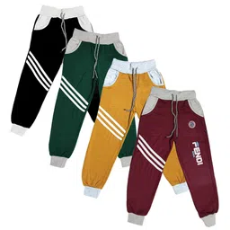 BAESD Boys Pack Of 4 Printed Joggers-image-46