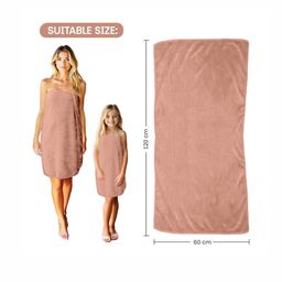 HOUSSE Peach-Coloured 1 Other 450 GSM Bath Towel image 5