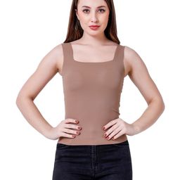CareDone Women Square Neck Lightly Padded Camisole-image-75