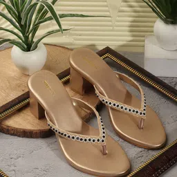 Anouk Women Embellished Ethnic Block Sandals-75