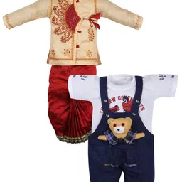 Amacart Unisex Kids Floral Printed Regular Kurta with Dhoti Pants-11
