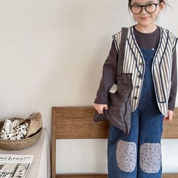 LULU & SKY Girls Ankle-Length Dungaree-image-101