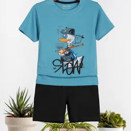 HELLCAT Boys Printed Short Sleeves T-shirt With Shorts-picture-16