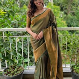 Visit Wear Woven Design Zari Pure Silk Banarasi Saree-image-30