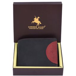 LONDON ALLEY Men Colourblocked Leather Two Fold Wallet-48
