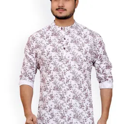MADE IN THE SHADE Men Floral Printed Kurta-image-84