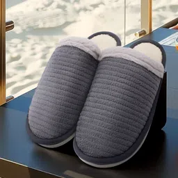 JENNA Men Striped Room Slippers-picture-38