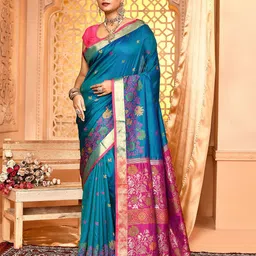 elora Woven Design Zari Banarasi Saree-picture-7