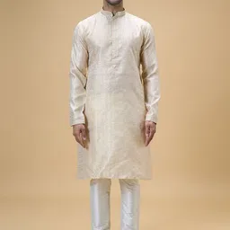 Arihant Rai Sinha Men Striped Regular Kurta with Churidar-picture-5