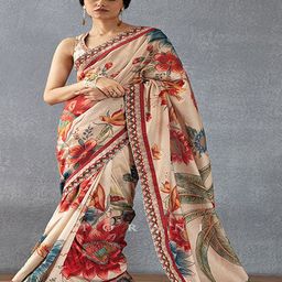 CATCHY FOREVER Floral PrintSaree-image-63