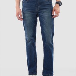 Beyoung Men Scotch Blue Whisker Bootcut Jeans-image-27