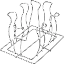 SQUARE LOTUS GLASS Stainless Steel Glass Holder-image-72