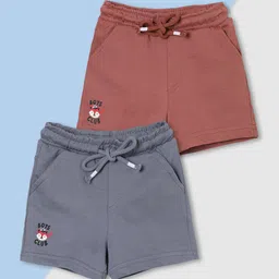 max Boys Pack of 2 Regular Fit Mid-Rise Shorts-88