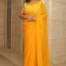 Luxurionworld Pure Georgette Leheriya Saree-picture-39