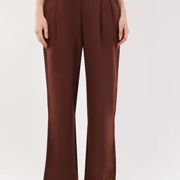 HIGH BUY Women Relaxed High-Rise Pleated Trousers-picture-24