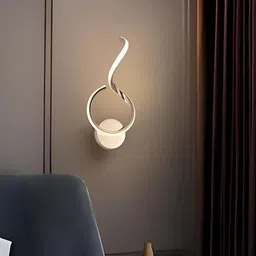 FILLISKA Gold-Toned & White Aluminium Contemporary Abstract Shaped Shaped Wall Lamp-13