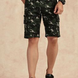 Thomas Scott Men Camouflage Printed Cargo Shorts-picture-14