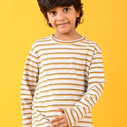 Anthrilo Boys Striped Pockets T-shirt-11