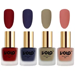 VOLO Set Of 4 Velvet Matte Nail Polish - 8 ml Each - 22 - 31 - 37 - 38-18