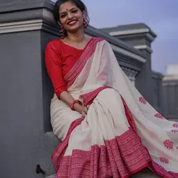 Aldwych Ethnic Motif Woven Design Chanderi Saree-image-99
