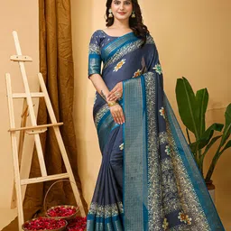 Mitera Ethnic Motifs Zari Art Silk Banarasi Saree-image-73