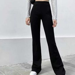 Next One Women Smart Flared High-Rise Easy Wash Trousers-picture-28