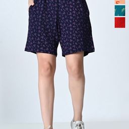 BAESD Women Printed High-Rise Shorts-image-66