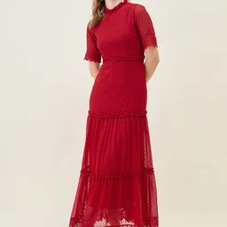 aayu Ruffled Georgette Maxi Dress-image-74