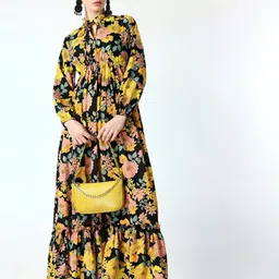 Jash Creation Women Floral Printed Tie-Up Neck Anarkali Kurta-image-67
