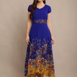 Raabta Fashion Floral Print Georgette Maxi Dress-picture-19