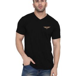 Blisstone Men V-Neck Applique Slim Fit T-shirt-picture-27