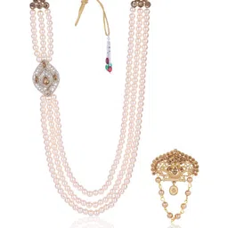 JIYANSHI FASHION Men Gold Jewellery Set-image-80