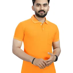 Moda Rapido Men Solid Polo Collar Slim Fit T-shirt-picture-8