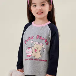 LULU & SKY Girls Typography Printed T-shirt-picture-13