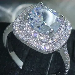 V FASHION JEWELLERY Women 9315 Sliver-Plated Cubic Zirconia-Studded Finger Ring-image-62