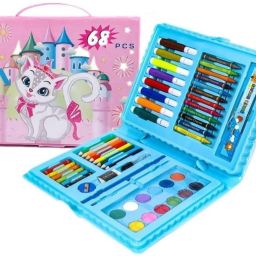 68 Pc Colours Set For Kids Square Shaped Color Pencils-28