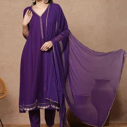 DIVASTRI Women Regular Kurta with Trousers & With Dupatta-picture-10