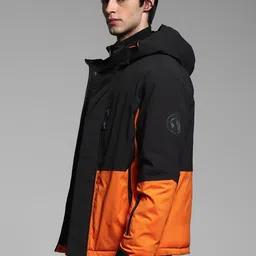 Jack & Jones Men Colourblocked Open Front Jacket with Patchwork image 5