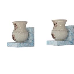 SOMIL Brown Glass Cylinder Printed Wall Lamps-image-64
