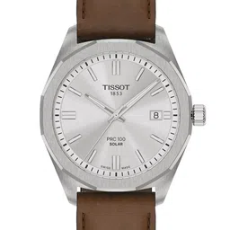 TISSOT Men Dial & Leather Straps Analogue Solar Powered Watch T1514221603100-42