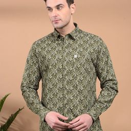 Canary London Men Smart Slim Fit Floral Opaque Printed Casual Shirt-image-47