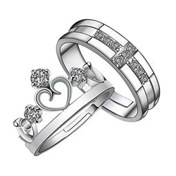 Teeragaj Set Of 2 Silver-Plated Adjustable Finger Ring-image-80