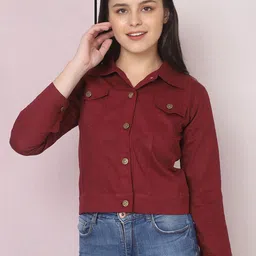 QIOA Women Lightweight Denim Jacket-32