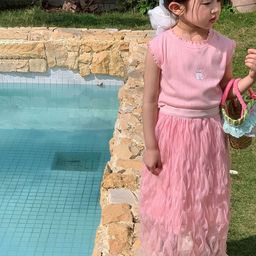 LULU & SKY TexturedA-Line Maxi Skirt-image-46