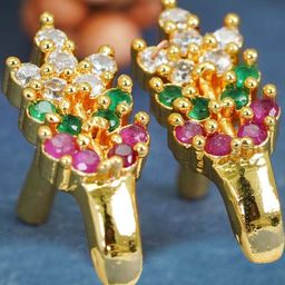 DIVASTRI Women Gold Earrings-picture-45