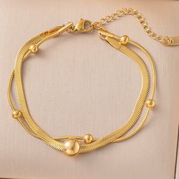 Designs & You Women Gold-Plated Charm Bracelet-image-31