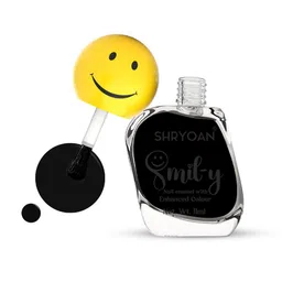 SHRYOAN Smiley Nail Paint With Enriched Color - 11 ml - Black 49-image-47