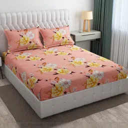 Cotton Bolls Textiles Unisex Multi Bedsheets-picture-23