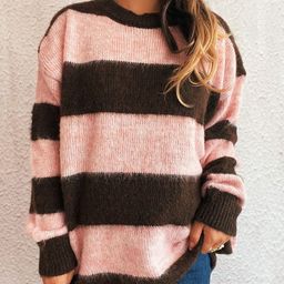 Mast & Harbour Women Striped Pullover Sweaters-picture-23